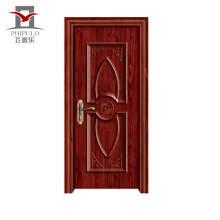 Puerta de entrada de madera de acero del nuevo diseño profesional del precio bajo
